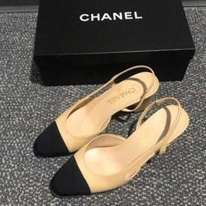Chanel classic slingback 37 1/2